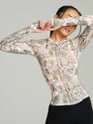 Halo Long Sleeve Hip Tee - Pink Camo