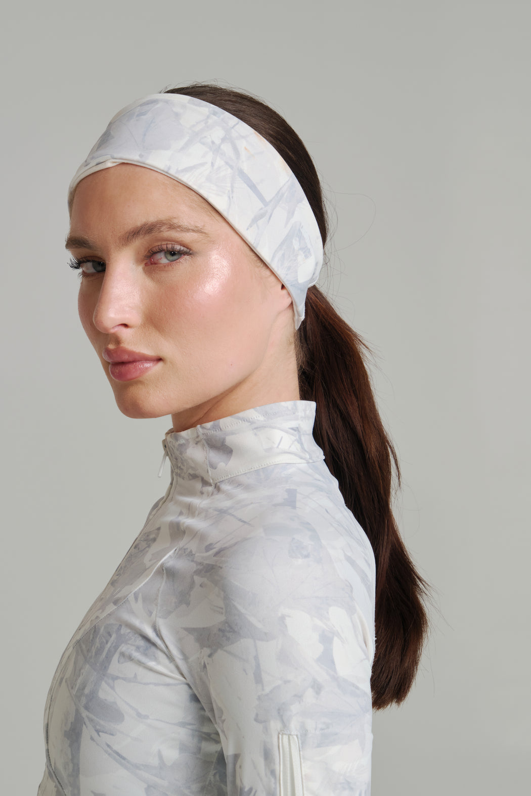 Colorado Fleece Headband - Snow Camo