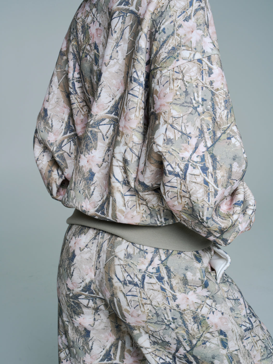 Plush Fleece Crew Pullover - Pink Camo