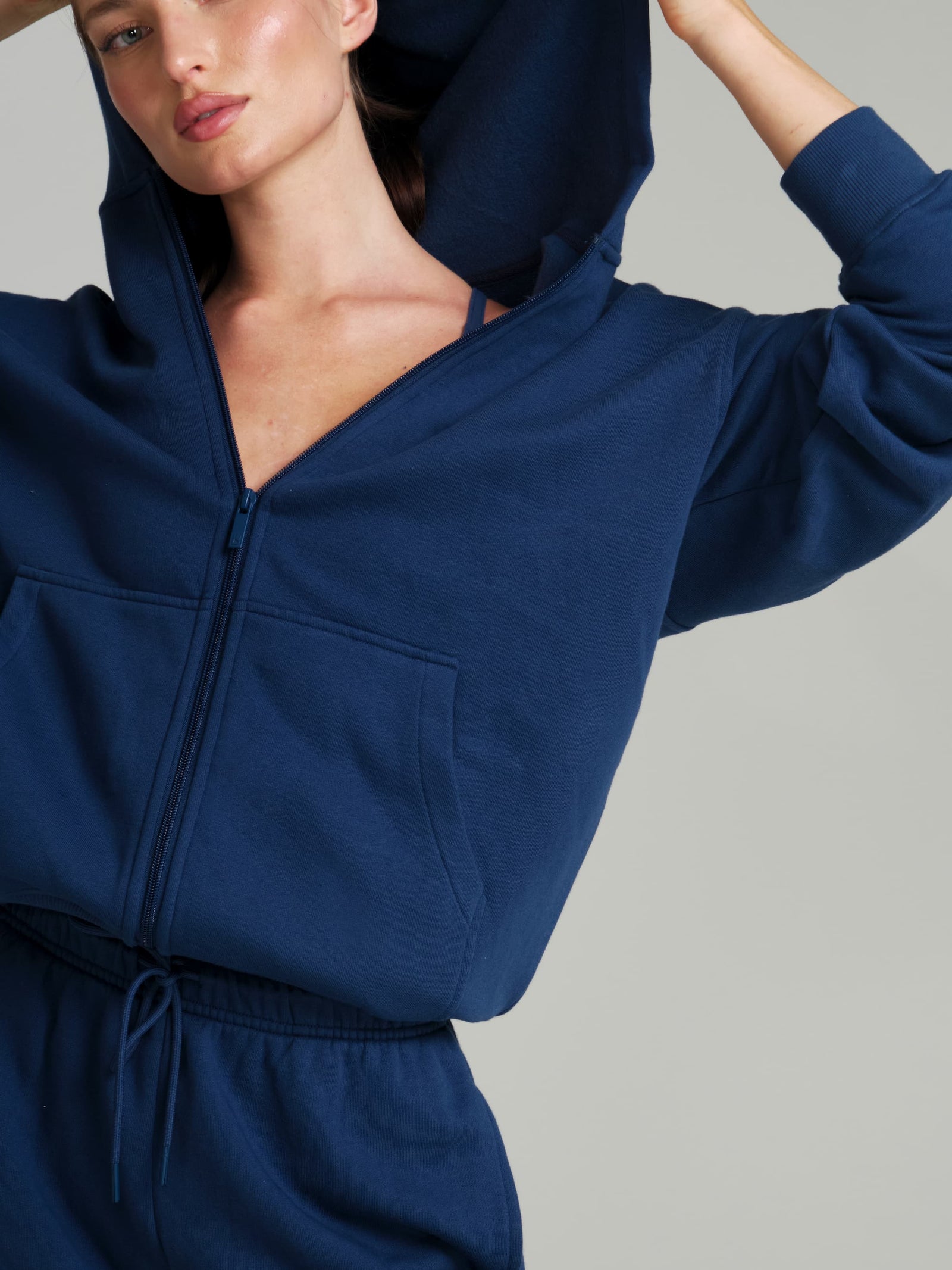**PREORDER** Threads Zip Hoodie - Baked Blue