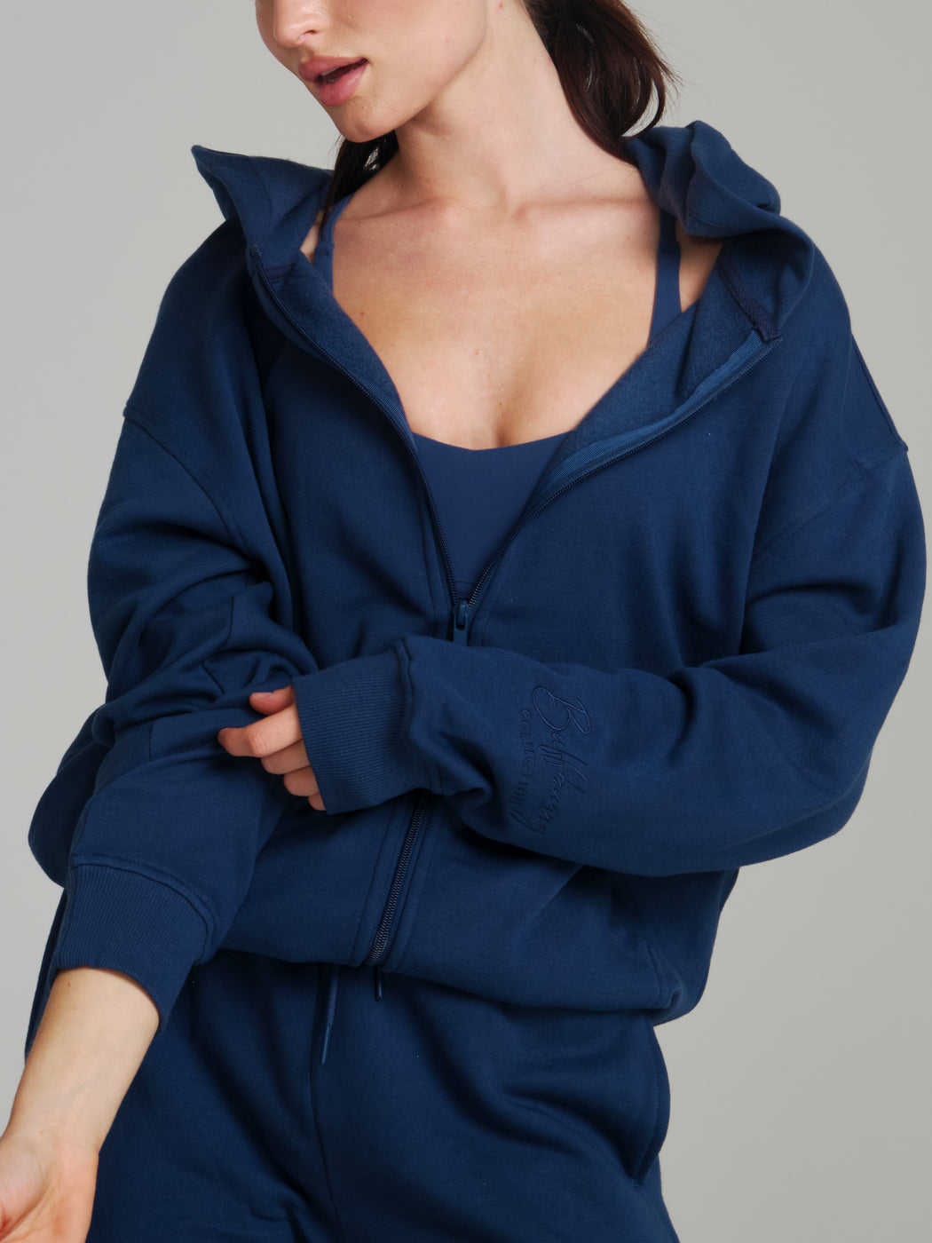 **PREORDER** Threads Zip Hoodie - Baked Blue