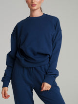 Thumbnail 2 of Threads Crew Pullover - Baked Blue, 2 of 4