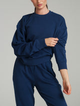 Thumbnail 3 of Threads Crew Pullover - Baked Blue, 3 of 4