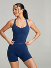 Poshknit Waist Tank - Baked Blue
