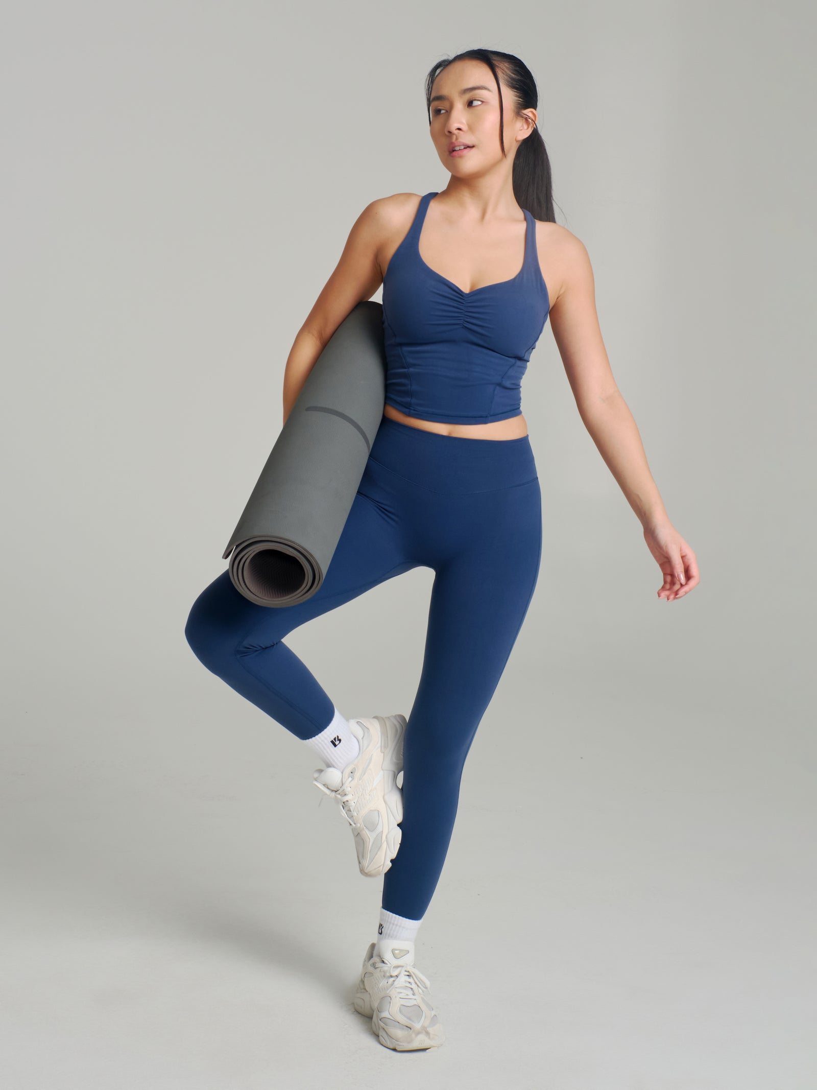 Poshknit Aggressive Scrunch Legging - Baked Blue