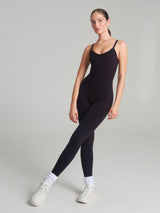 Thumbnail 1 of Poshknit Scrunch Bodysuit - Onyx Black, 1 of 5
