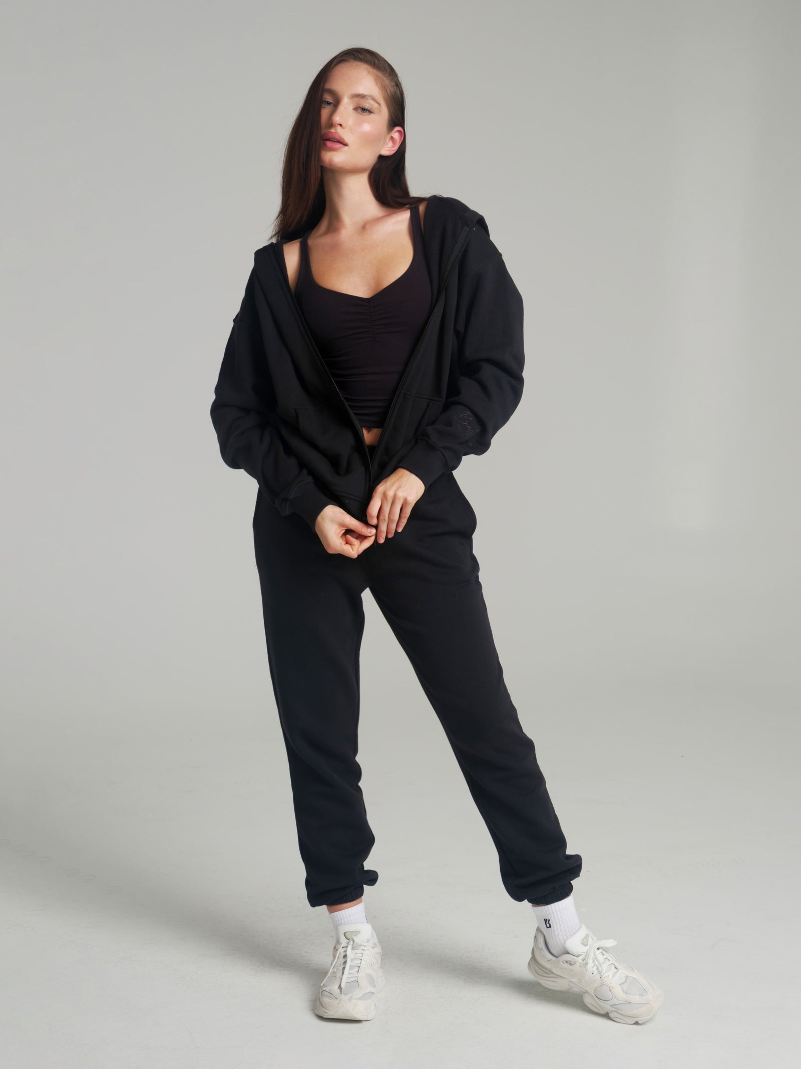 **PREORDER** Threads Zip Hoodie - Onyx Black