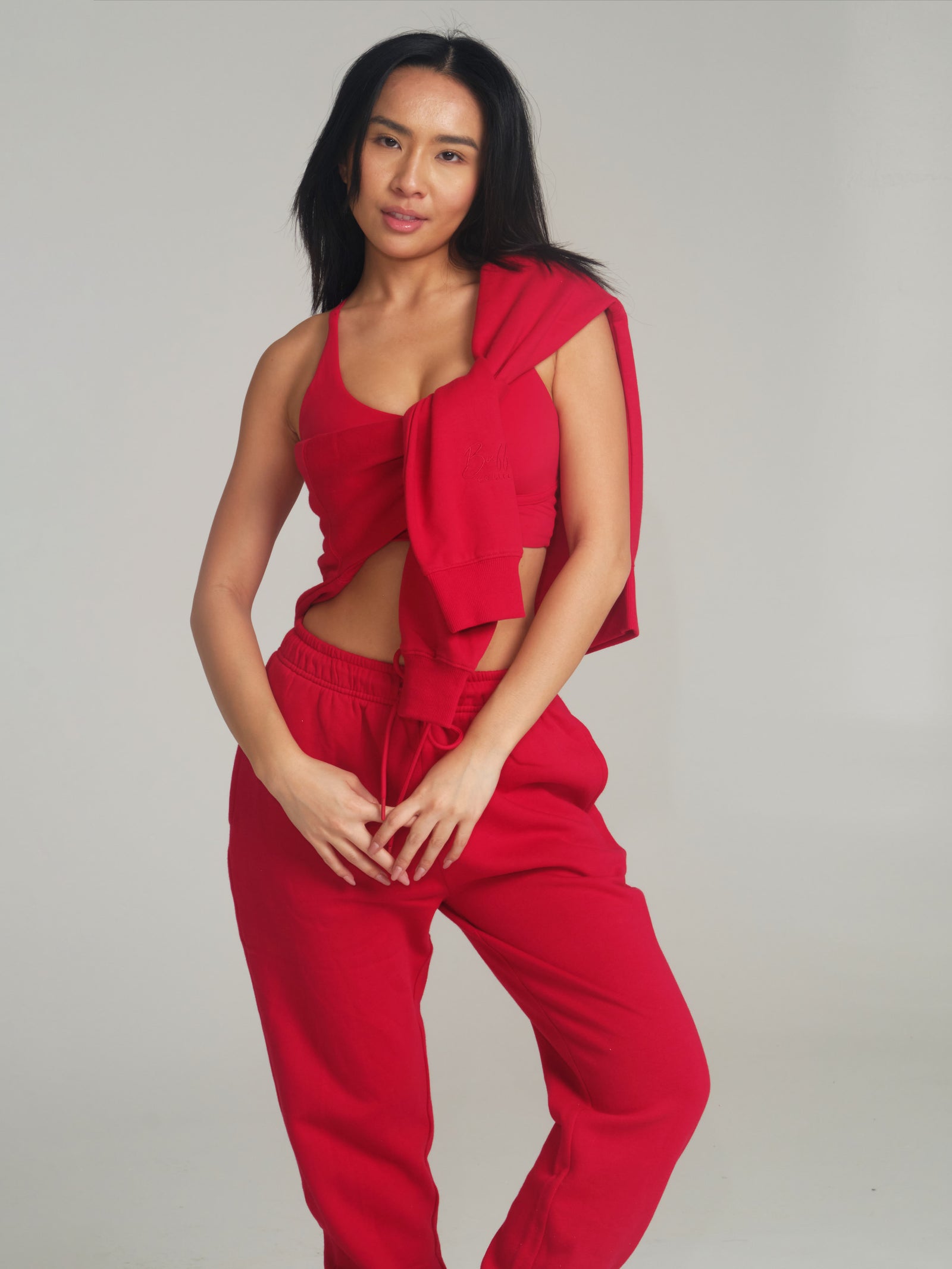 **PREORDER** Threads Zip Hoodie - Lipstick Red