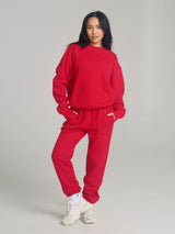 Thumbnail 1 of Threads Crew Pullover - Lipstick Red, 1 of 3