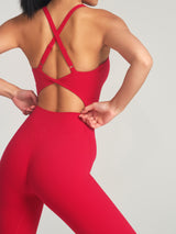 Thumbnail 2 of Poshknit Scrunch Bodysuit - Lipstick Red, 2 of 4