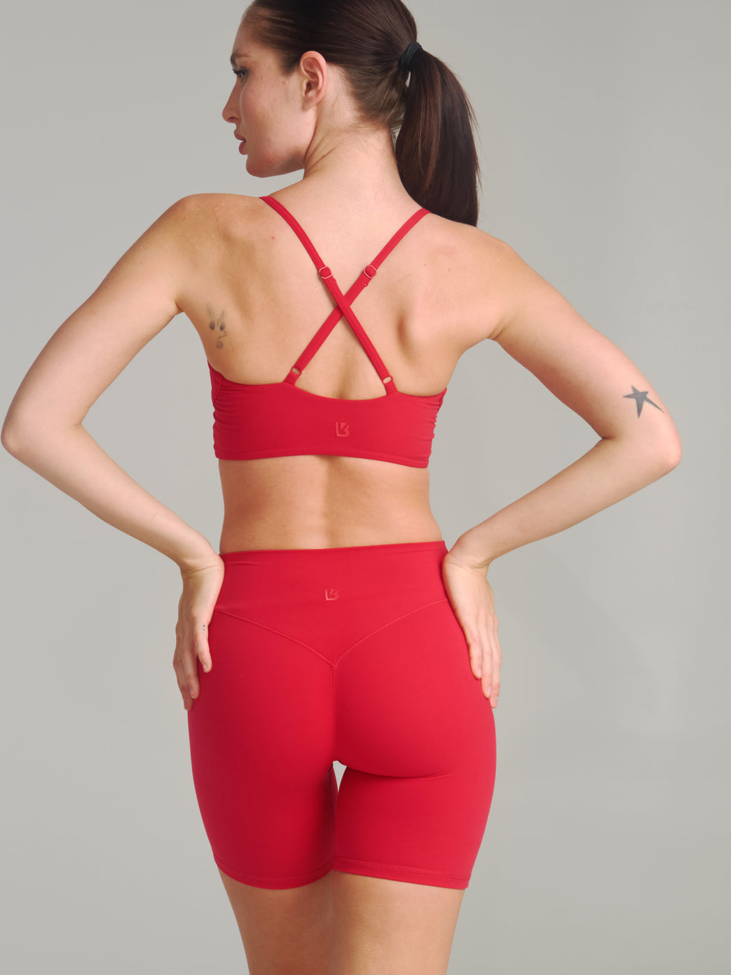 Poshknit Sports Bra - Lipstick Red
