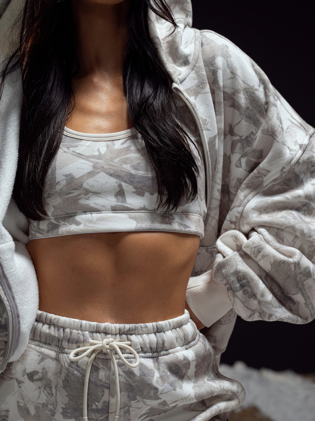 Plush Fleece Bralette - Pink Camo