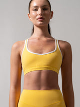 Thumbnail 5 of Sweetheart Nubre Sports Bra - Yellow and White, 5 of 6