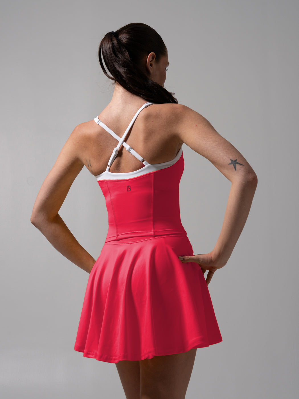 Served Waist Tank - Punch and White