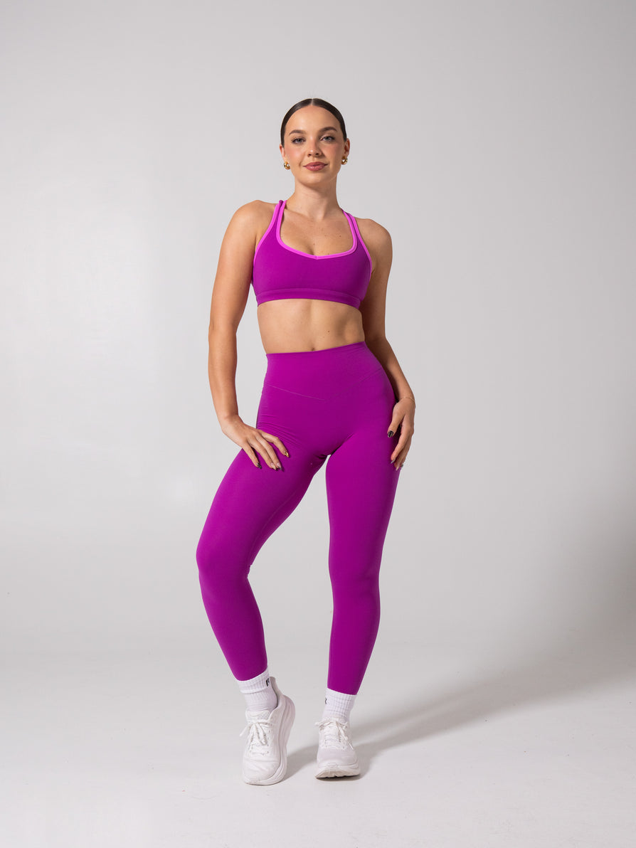 Micro Legacy Legging - Grape Juice