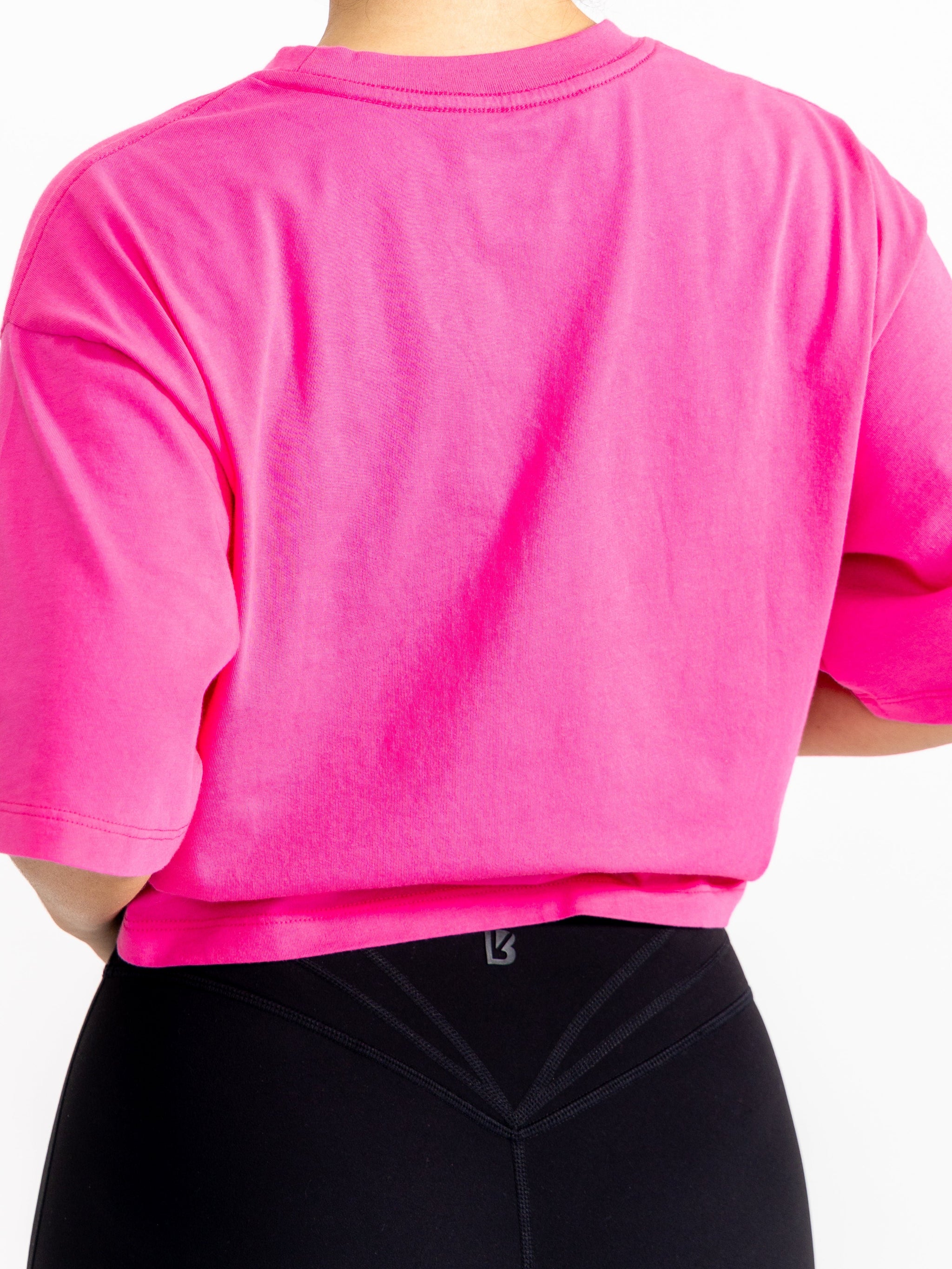 Rep Crop Tee - Pink Crush