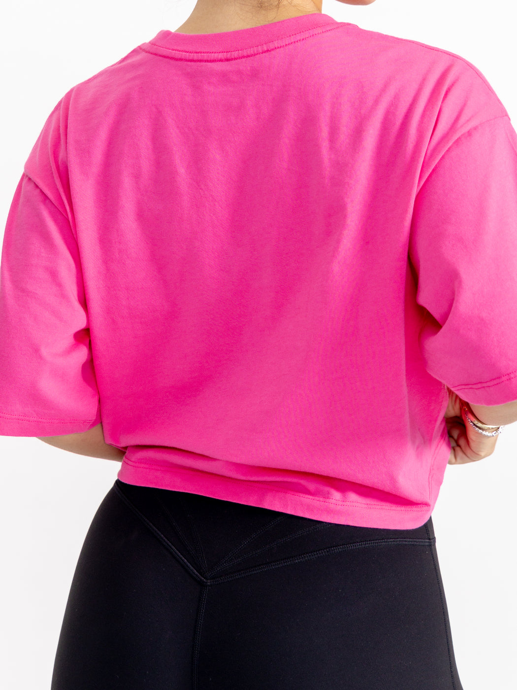 Rep Crop Tee - Pink Crush