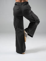 Thumbnail 3 of Wide Leg Cargo Pant - Vintage Black, 3 of 5