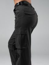 Thumbnail 1 of Wide Leg Cargo Pant - Vintage Black, 1 of 5