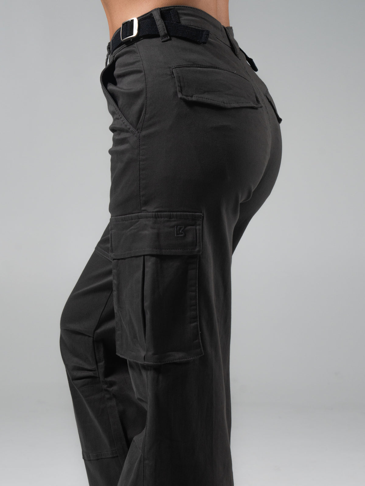 Wide Leg Cargo Pant - Vintage Black