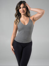 Thumbnail 1 of Brami V Neck Tank - Black/ White Stripe, 1 of 5