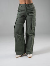 Thumbnail 4 of Wide Leg Cargo Pant - Timber, 4 of 5