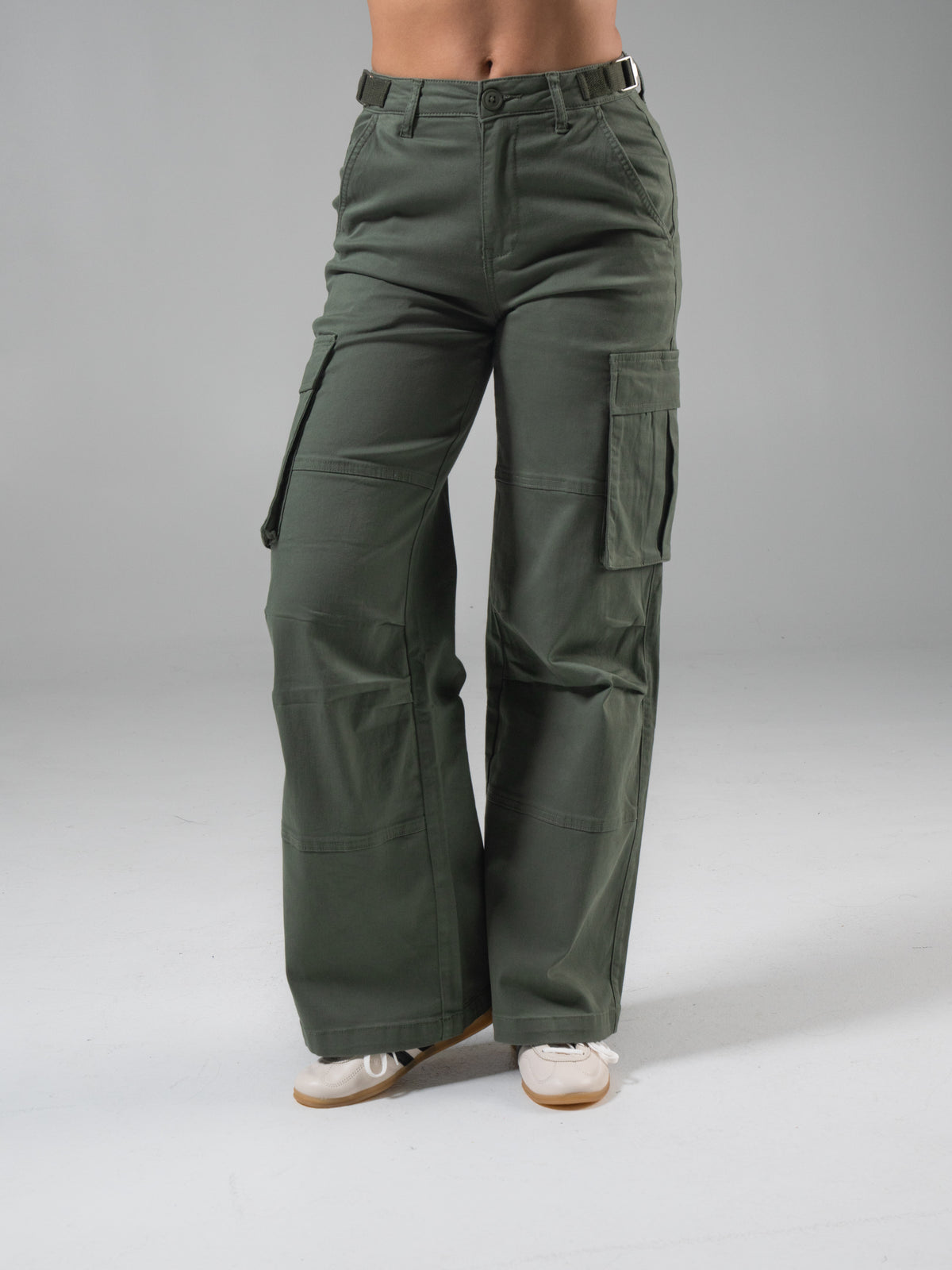 Wide Leg Cargo Pant - Timber