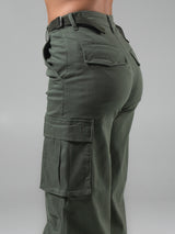 Thumbnail 2 of Wide Leg Cargo Pant - Timber, 2 of 5