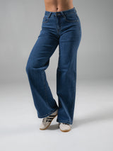 Thumbnail 3 of Cheeky Straight Leg Mid Rise Jeans - Medium Wash, 3 of 6