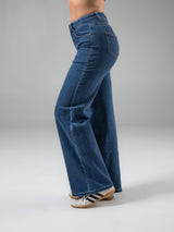 Thumbnail 5 of Cheeky Straight Leg Mid Rise Jeans - Medium Wash, 5 of 6