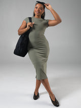 Thumbnail 7 of Brami Tee Shirt Dress - Olive Juice, 7 of 7