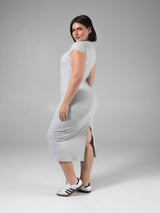 Thumbnail 6 of Brami Tee Shirt Dress - Heather Grey, 6 of 6
