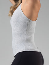 Thumbnail 3 of Brami V Neck Tank - Heather Grey, 3 of 5