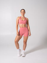 Thumbnail 4 of Sweetheart Nubre Sports Bra - Rose Blush and Burnt Sugar, 4 of 5