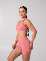 Thumbnail 1 of Sweetheart Nubre Sports Bra - Rose Blush and Burnt Sugar, 1 of 5