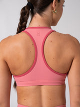 Thumbnail 2 of Sweetheart Nubre Sports Bra - Rose Blush and Burnt Sugar, 2 of 5