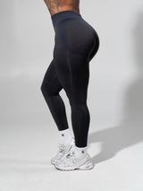 Thumbnail 5 of Shade Seamless Legging - Heather Black and Charcoal, 5 of 10