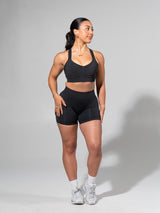 Thumbnail 1 of Miracle Seamless Hip Rise Short 4.5" - Heather Charcoal, 1 of 7