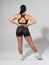Thumbnail 4 of Miracle Seamless Hip Rise Short 4.5" - Heather Charcoal, 4 of 7