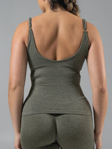 Thumbnail 3 of Sculpt Seamlesss Hip Tank - Gamma Green, 3 of 5