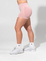 Thumbnail 4 of Miracle Seamless Hip Rise Short 4.5" - Heather Rose Water, 4 of 8
