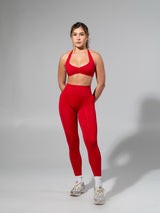 Thumbnail 3 of Miracle Seamless Legging - Heather Lipstick Red, 3 of 9