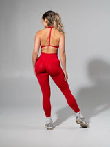 Thumbnail 7 of Miracle Seamless Legging - Heather Lipstick Red, 7 of 9