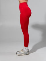 Thumbnail 5 of Miracle Seamless Legging - Heather Lipstick Red, 5 of 9