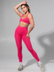 Miracle Seamless Legging - Heather Miami Vice