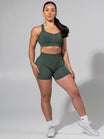Miracle Seamless Hip Rise Short 4.5" - Heather Limon Pepino
