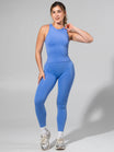 Shape Seamless Hip Tank - Heather Azul