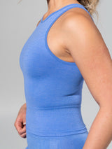 Thumbnail 5 of Shape Seamless Hip Tank - Heather Azul, 5 of 9