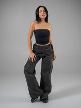 Thumbnail 2 of Brami Tube Top - Onyx Black, 2 of 5