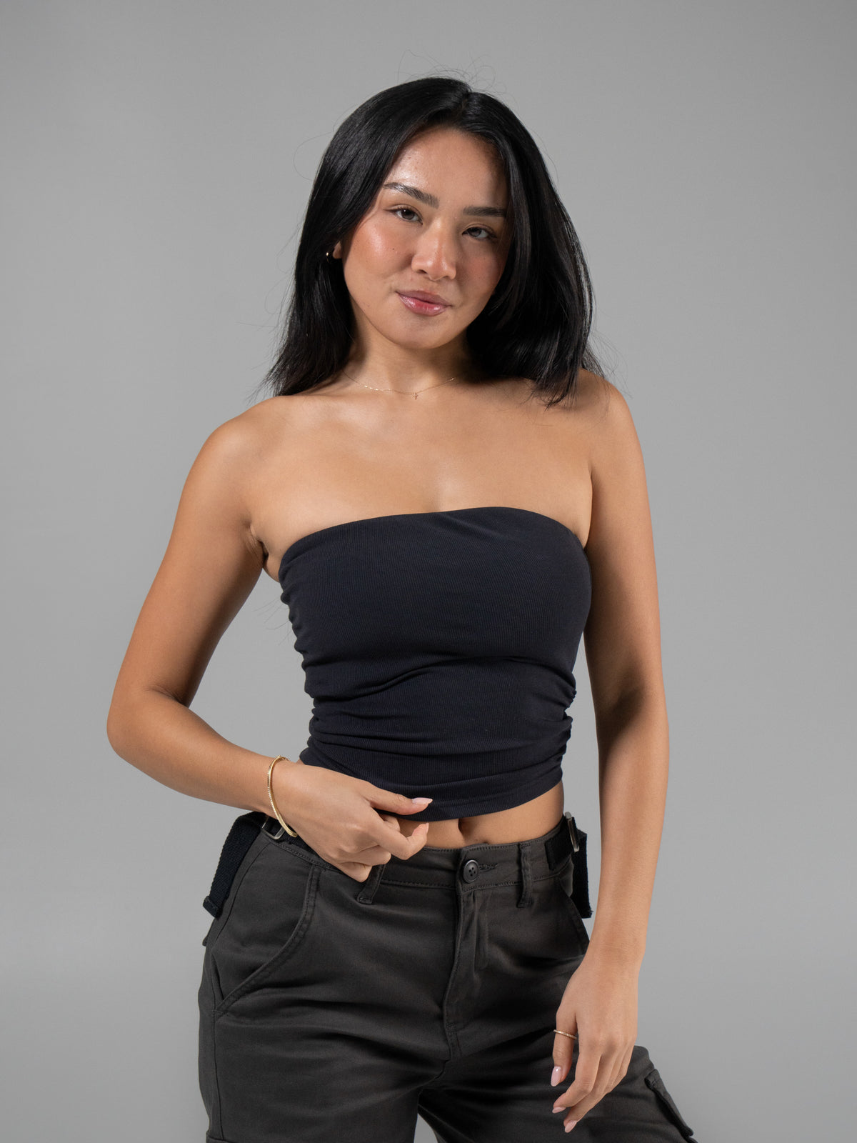 Brami Tube Top - Onyx Black